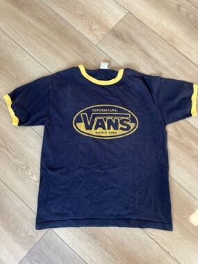 Vintage Original Vans Logo Ringer Tee